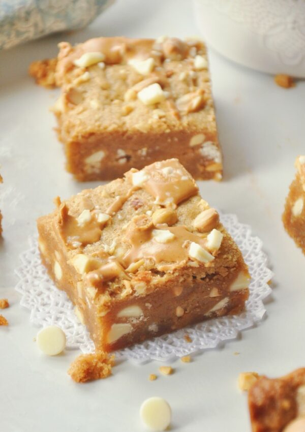 Blondies de Mantequilla de Maní